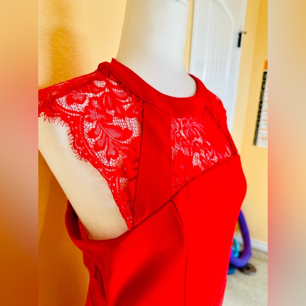 Express Red Dress - Picture 2 of 10